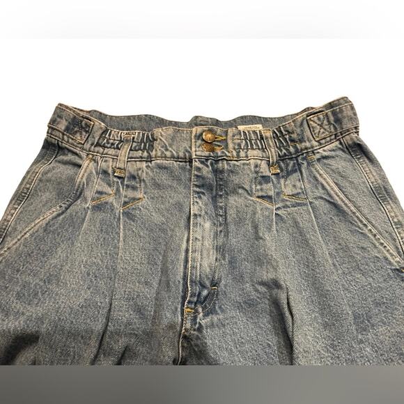 Vintage Gitano Baggy Fit Pleated Jeans in a 34 S 100% Cotton - Picture 3 of 7